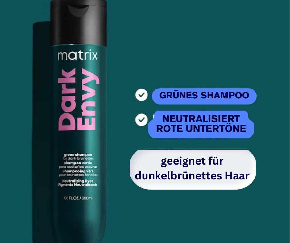 Gruenes Shampoo gegen Rotstich
